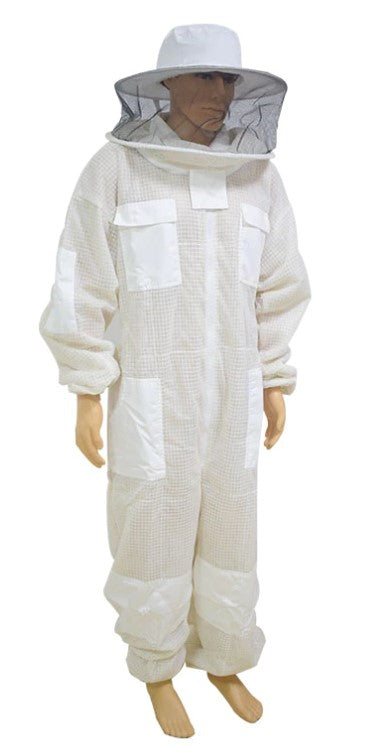 3 Layer Mesh Beekeeping Suit Round Hat Veil