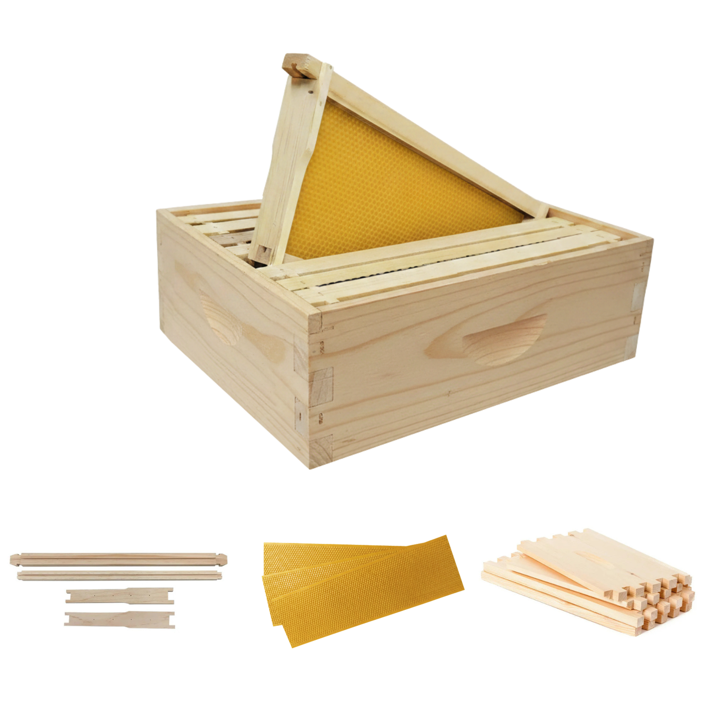 8-Frame MEDIUM Super Box Unassembled Kit, Includes Box, Frames & Foundation