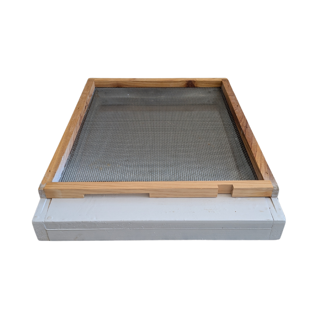 8 Frame Beehive Base - Mesh Vented Bottom Board With Drawer Trap