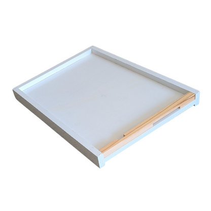 10 frame bottom board bee hive painted