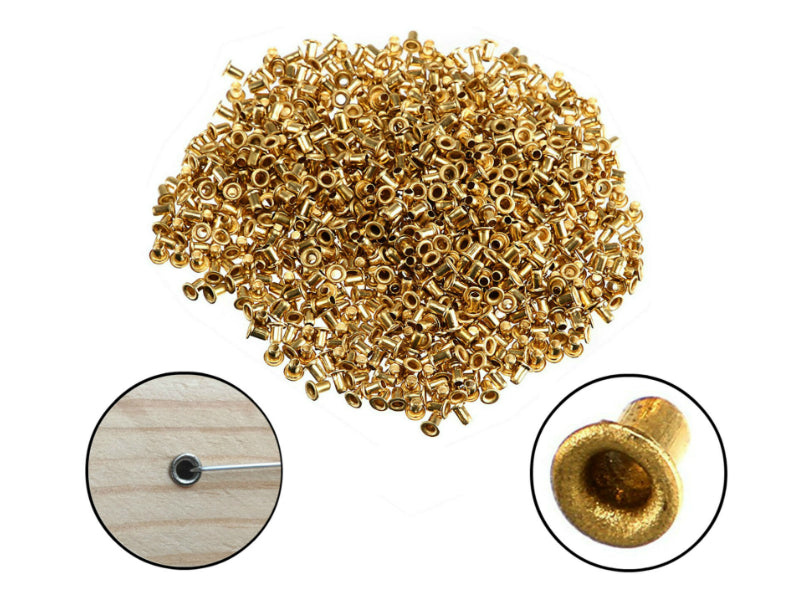 Brass eyelets for beekeeping frames