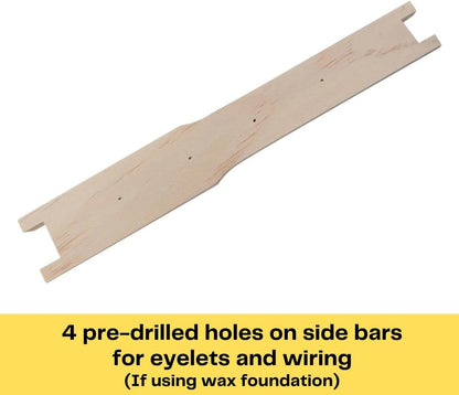 Bulk Buy - 100 Unassembled DEEP Timber Beekeeping Frames - Grooved Top/Bottom Bars