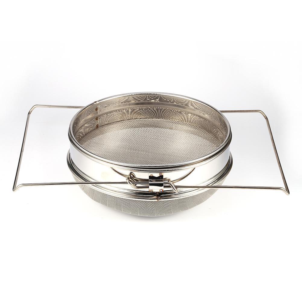 Stainless Steel Double Honey Strainer Filter