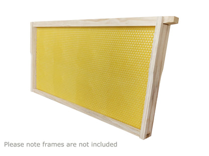 Plastic Beekeeping Foundation - DEEP - Yellow Color