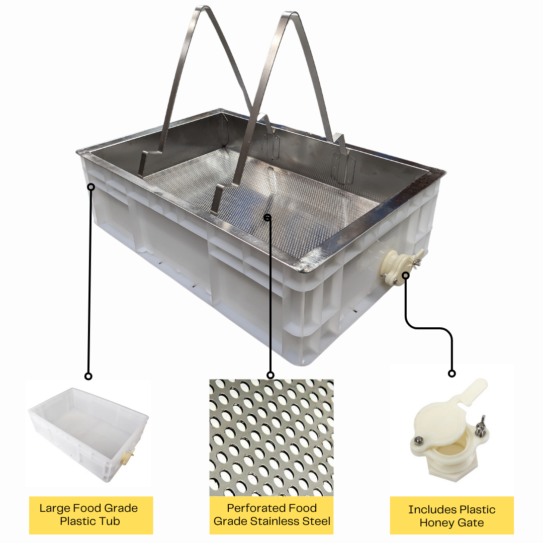 Honey Uncapping Tray Station Tub Wax Beeswax