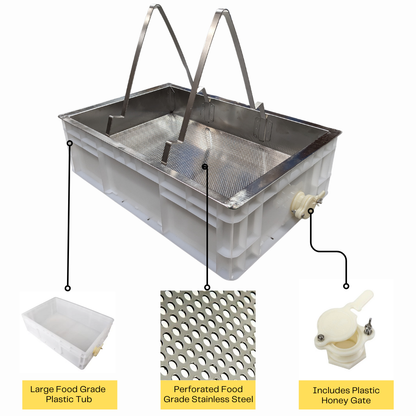Honey Uncapping Tray Station Tub Wax Beeswax