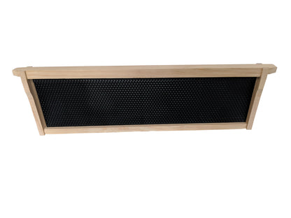 Ideal size beekeeping frames with plastic foundation