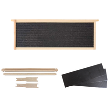 Medium Beekeeping Frame with Black Plastic Foundation