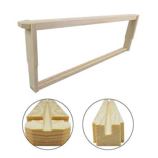 Bulk Buy - 100 Unassembled MEDIUM Timber Beekeeping Frames - Grooved Top/Bottom Bars
