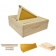 10-Frame MEDIUM Super Box BeehiveUnassembled Kit, Includes Box, Frames & Foundation
