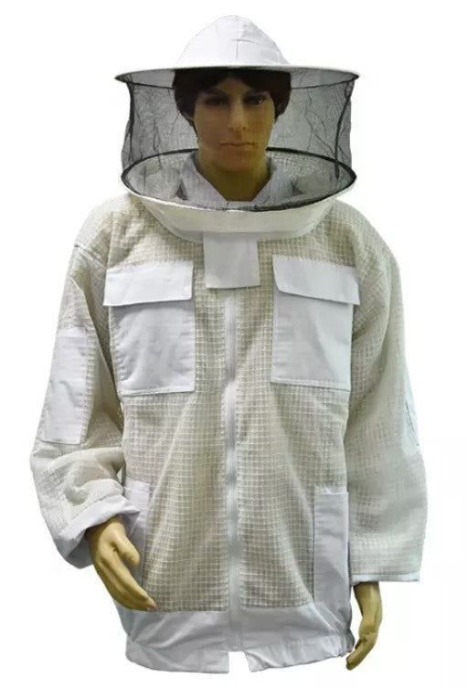 Round Hat Mesh Beekeeping Jacket