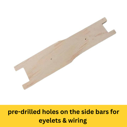 Shallow beekeeping frames unassembled pine wood