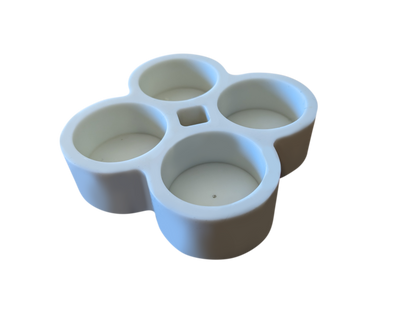 Silicone Tealight Candle Mold - Makes 4 x Tea Light Candles