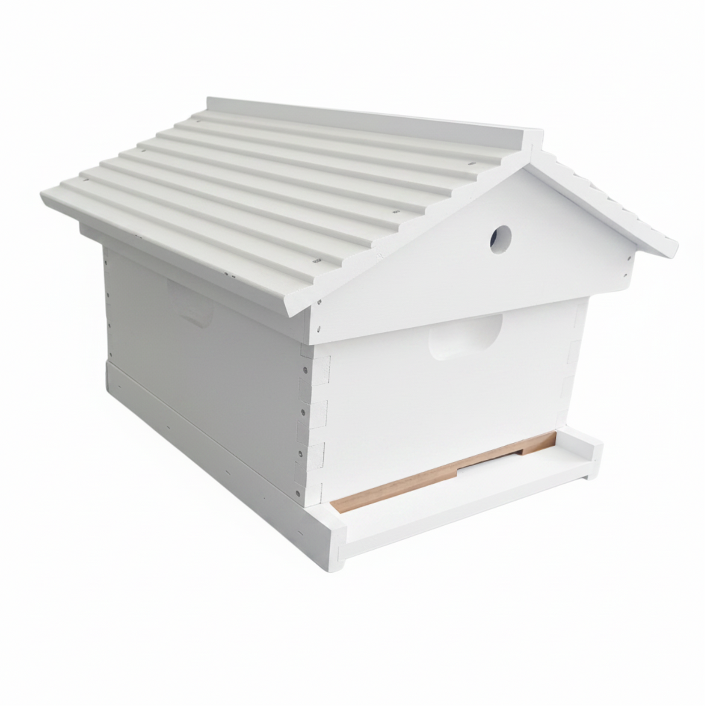 Assembled Painted Beehive - 10F with Gabled Garden Lid