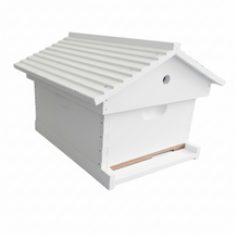 Assembled Painted Beehive - 10F with Gabled Garden Lid