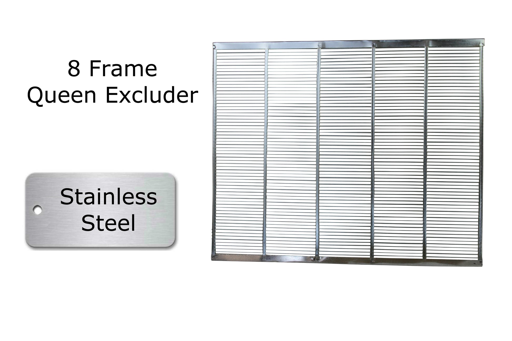 8 frame stainless steel queen excluder eight frame