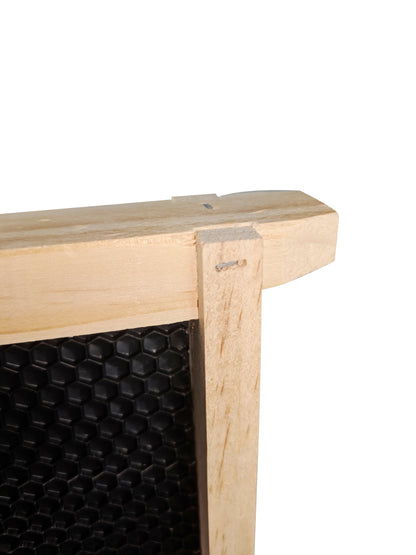 Ideal size frames with plastic foundation - top bar