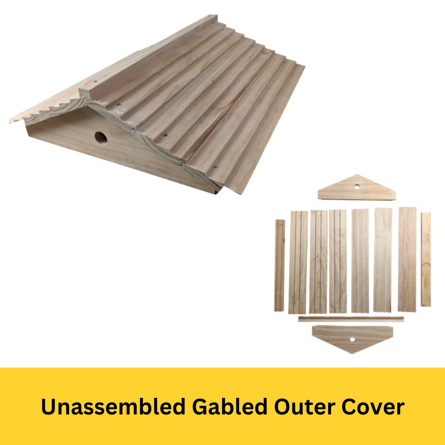 gabled pitched garden beehive outer cover