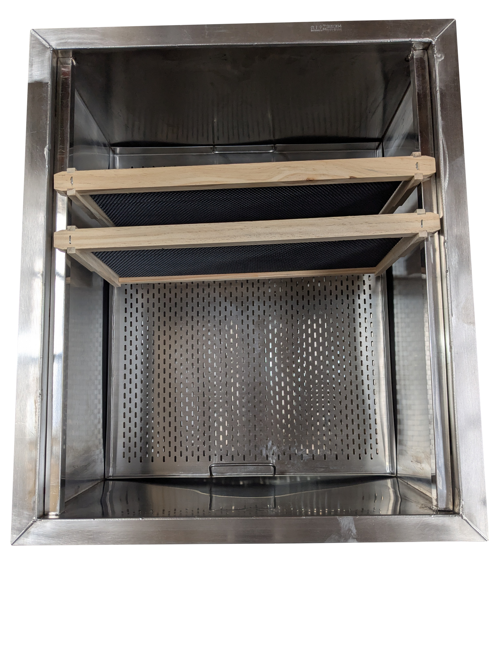 Stainless steel uncapping tray station bench table