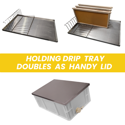 Honey Uncapping Tray Station Tub