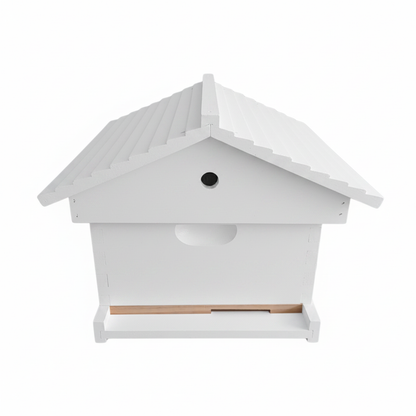 Assembled Painted Beehive - 10F with Gabled Garden Lid
