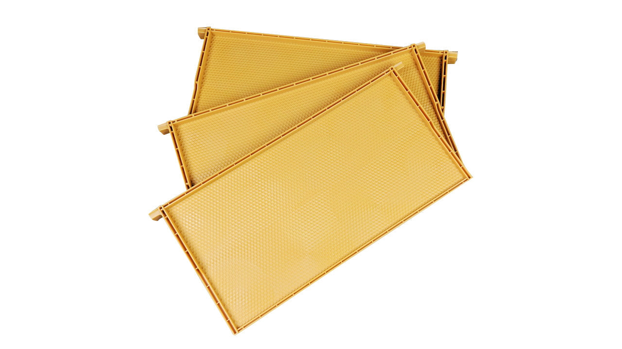 Yellow Plastic Beehive Frames - Full Depth Langstroth Frames for Deep Hive