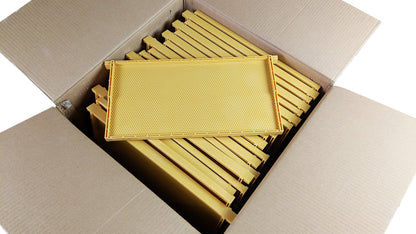 Yellow Plastic Beehive Frames - Full Depth Langstroth Frames for Deep Hive
